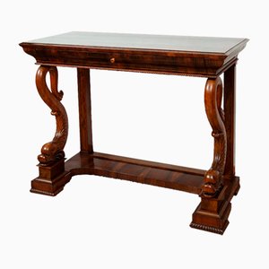 19th Century Empire Lucchese Console in Walnut Root