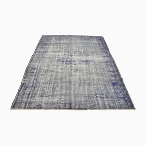 Tapis Vintage Dégradé Noir et Bleu Marine