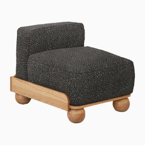 Slippers Cove Armless Seat in Dark Granite by Fred Rigby Studio