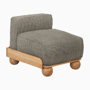 Slippers Cove Armless Seat in Ecru Eroica by Fred Rigby Studio