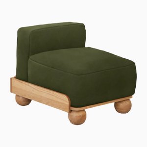 Slippers Cove Armless Seat in Pine Linen by Fred Rigby Studio