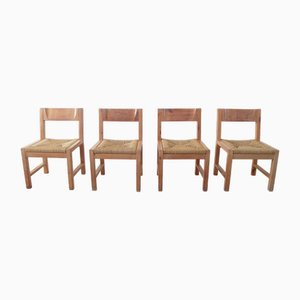 Chaises de Salle à Manger en Pin par Poulsen pour Gramrode Furniture, Danemark, 1974, Set de 4