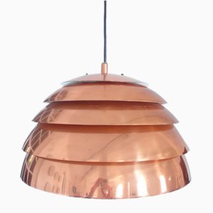 Early Pendant in Copper by Hans-Agne Jakobsson for Markaryd, Sweden, 1958