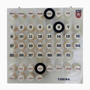 Calendrier Perpétuel avec Anneaux par Giorgio Della Baffa, 1970s, Set de 4