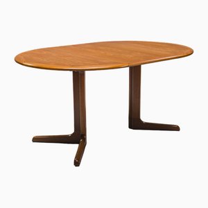 Mid-Century Danish Extendable Round Dining Table in Teak from CFC Silkeborg, 1960s