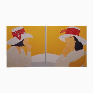 Alex Katz, The Red Band, 2017, Siebdruck in 32 Farben