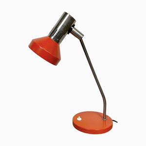 Ostdeutsche Vintage Tischlampe in Orange von Aka Electric, 1970er