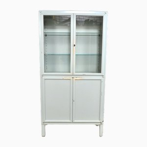 Vintage Medical Cabinet in Iron and Glass, 1950s