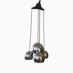 Vintage Ball Ceiling Lamp in Chrome, 1970s