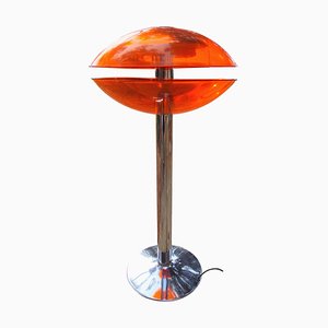 Space Age UFO Floor Lamp in Acrylic Glass, Italy, 1970s