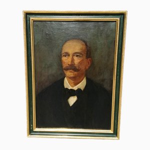 Carlo Ceroni, Portrait, 1870, Oil on Canvas, Framed