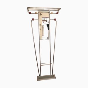 Art Deco French Coat Stand in Chromed Steel, 1940s