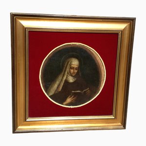 St Catherine of Siena, 1700s, Oil on Canvas, Framed