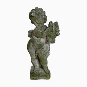 Garden Putto Angel Stone Casting, Italy, 1920s