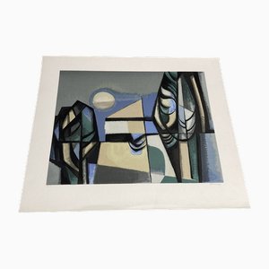 Albert Ferenz, Abstract Composition, 1950s, Lithograph