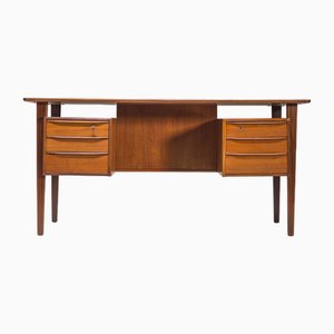 Scrivania in teak di Peter Lovig Nielsen per Hedensted Mobelfabrik, Danimarca, 1960