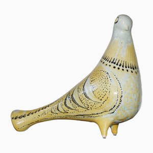 Scultura da Studio in ceramica con piccione di Margaret Hine, anni '50