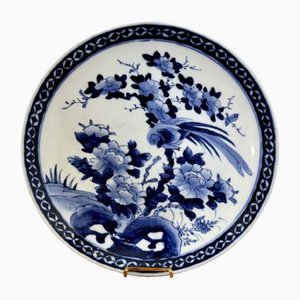 Assiette Imari Bleue et Blanche, Japon, 1900s