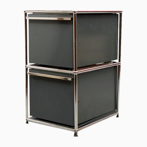 Vintage Grey Sideboard Trolley by Fritz Haller for USM Haller