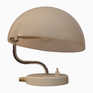Lámpara de mesa Architect vintage en blanco, años 70