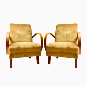 Vintage Lounge Chairs by Jindrich Halabala, 1920s, Set of 2