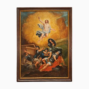 Auferstehung, 1781, Großes Öl auf Leinwand, Gerahmt