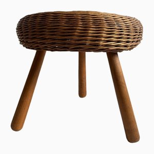 Wicker Stool by Tony Paul, 1950s