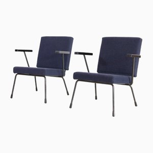 Model 1401 Armchairs by W. Rietveld for Gispen, 1950s, Set of 2