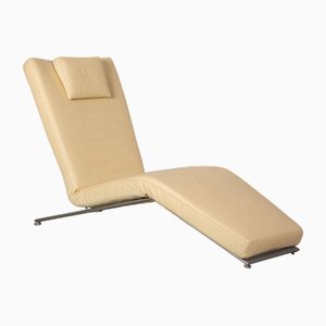 Leather Lounger in Cream from Koinor Jeremiah