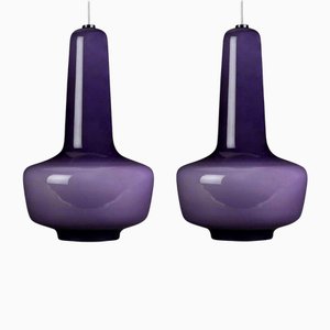 Lampade a sospensione di Fog & Mørup Holmegaard, anni '60, set di 2