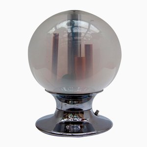 Mid-Century Modern Italian Glass Globe Table Lamp from Selenova, 1960s