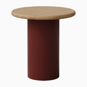 Raindrop 400 Table in Oak and Terracotta by Fred Rigby Studio