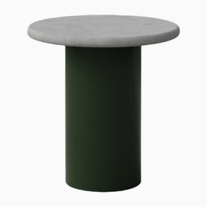 Raindrop 400 Table in Microcrete and Moss Green by Fred Rigby Studio