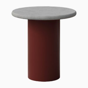 Raindrop 400 Table in Microcrete and Terracotta by Fred Rigby Studio