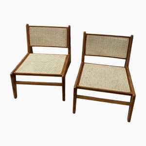 Beistellstühle im Stil von P. Jeanneret, 2er Set
