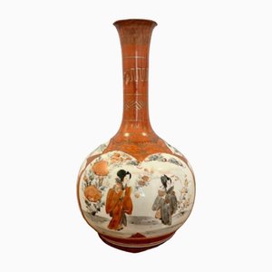 Japanische Kutani Vase aus Porzellan, 1900er