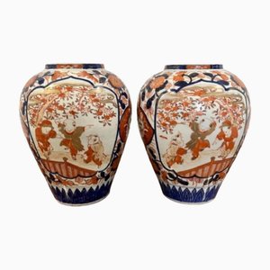 Japanese Imari Vases, 1900s, Set of 2