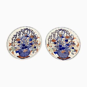 Japanese Imari Plates, 1900s, Set of 2