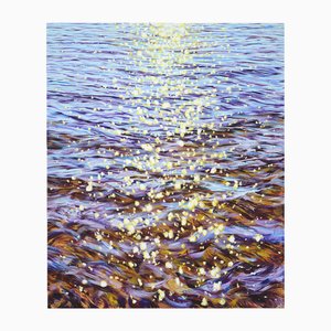 Iryna Kastsova, Awakening: Glare on the Water, 21. Jahrhundert, Acryl auf Leinwand