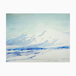 Herberts Mangolds, Ice Breaker, 1965, Watercolor on Paper