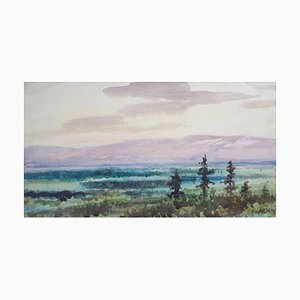 Herberts Mangolds, Jurmala, 1965, Aquarelle sur Papier