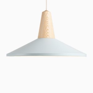 Eikon Shell Pendant Lamp in Baby Blue and Ash from Schneid Studio
