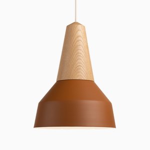 Eikon Basic Amber Pendant Lamp in Oak from Schneid Studio