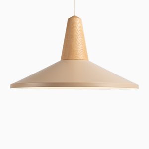 Eikon Shell Pendant in Wheat and Oak from Schneid Studio