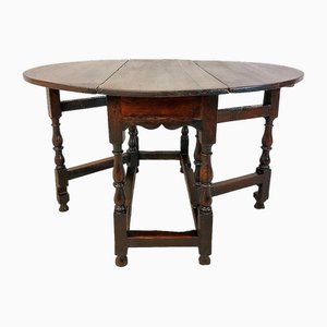 French Table with Drop Leaves in Oak, 1890s