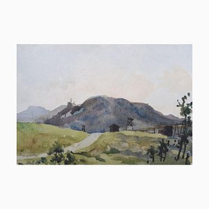 Herberts Mangolds, Hill, 1969, Aquarell auf Papier