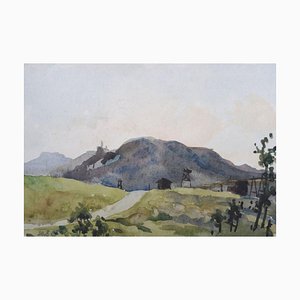 Herberts Mangolds, Hill, 1969, Watercolor on Paper