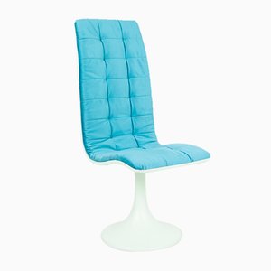 Chair with Blue Upholstery by Péter Ghyczy, 1960s