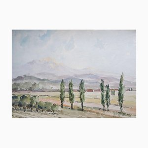 Herberts Mangolds, Caucasus, 1969, Watercolor on Paper