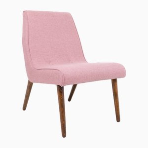 Mid-Century Chair with Pink Upholstery, 1960s